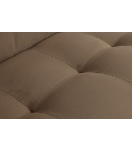 Fauteuil Rodéo Classic Velvet Taupe Matelassé