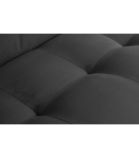 Fauteuil Rodéo Classic Velvet Gris Foncé Matelassé