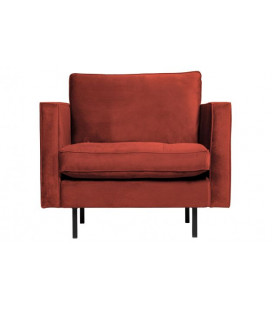 Fauteuil Rodéo Classic Velvet Chestnut Matelassé