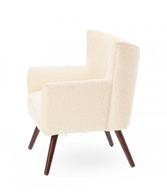 Fauteuil Wayne Tissu Bouclé Beige