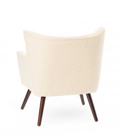 Fauteuil Wayne Tissu Bouclé Beige