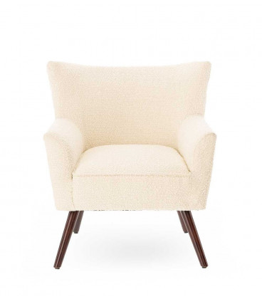 Fauteuil Wayne Tissu Bouclé Beige