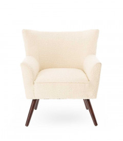 Fauteuil Wayne Tissu Bouclé Beige