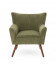 Fauteuil Wayne Velours Côtelé Kaki 