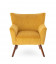 Fauteuil Wayne Velours Côtelé Moutarde 