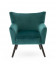 Fauteuil Wayne Velours Bleu Canard 