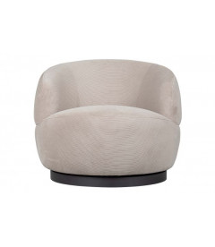 Fauteuil Woolly Cotelé Naturel