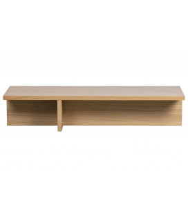 Table basse angle chêne