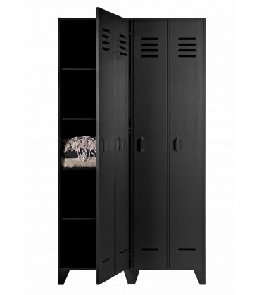 Armoire Stijn pin massif noireWOOOD by De Eekhoorn
