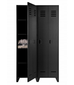 Armoire Stijn pin massif noireWOOOD by De Eekhoorn Armoire Stijn pin massif noireWOOOD by De Eekhoorn