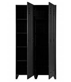 Armoire Stijn pin massif noireWOOOD by De Eekhoorn Armoire Stijn pin massif noireWOOOD by De Eekhoorn