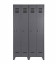 Armoire Stin pin massif gris acier