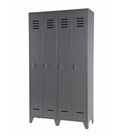 Armoire Stijn pin massif gris acierWOOOD by De Eekhoorn