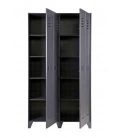 Armoire Stijn pin massif gris acierWOOOD by De Eekhoorn