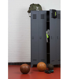 Armoire Stijn pin massif gris acierWOOOD by De Eekhoorn