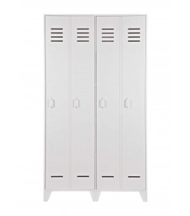 Armoire Stin pin massif blanc