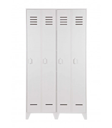 Armoire Stin pin massif blanc