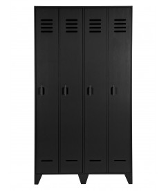 Armoire Stijn pin massif noireWOOOD by De Eekhoorn Armoire Stijn pin massif noireWOOOD by De Eekhoorn