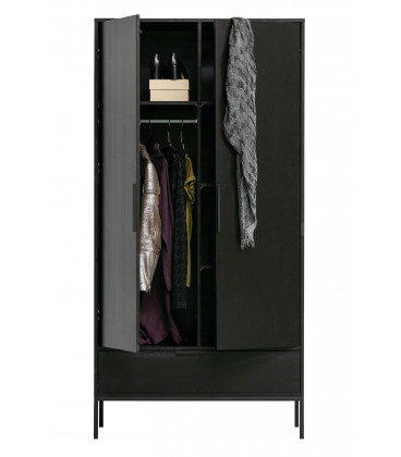 Armoire Adam pin noirWOOOD by De Eekhoorn