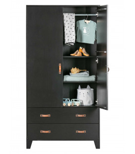 Armoire Diana pin noir