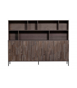 Armoire Gravure plaqué frêne expresso
