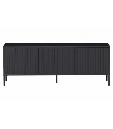 Meuble TV Grace Pin Noir 150cm