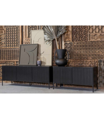 Meuble TV Grace Pin Noir 150cmWOOOD by De Eekhoorn