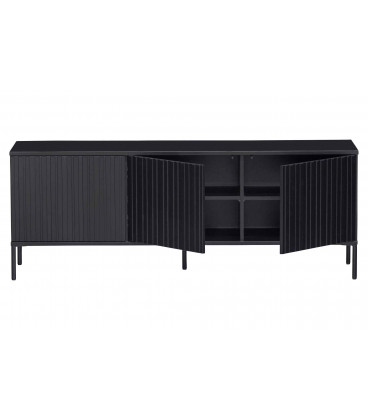 Meuble TV Grace Pin Noir 150cmWOOOD by De Eekhoorn