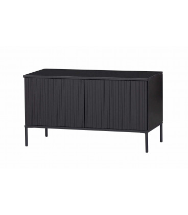 Meuble TV Grace Pin Noir 100cmWOOOD by De Eekhoorn