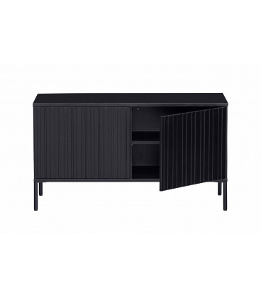 Meuble TV Grace Pin Noir 100cmWOOOD by De Eekhoorn