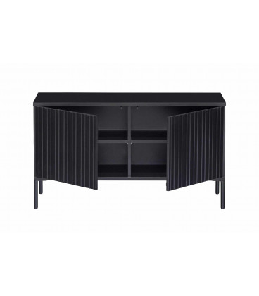Meuble TV Grace Pin Noir 100cmWOOOD by De Eekhoorn