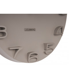 Horloge  Karlsson On the Edge gris chaud