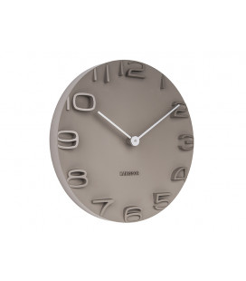 Horloge  Karlsson On the Edge gris chaud 2