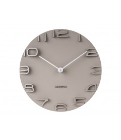 Horloge  Karlsson On the Edge gris chaud