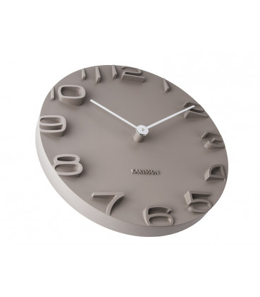 Horloge  Karlsson On the Edge gris chaud
