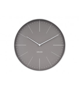 Horloge Karlsson Normann gris chaud