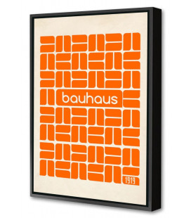 Toile+caisse américaine Bauhaus Orange 80x120cm
