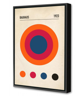 Toile+caisse américaine Bauhaus Circle 80x120cm