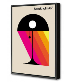 Toile+caisse américaine Stockholm 67 80x120cm