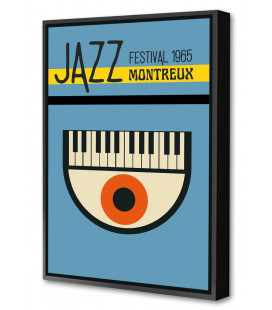 Toile+caisse américaine Jazz Montreux 80x120cm