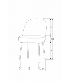 Chaise Vogue RouilleWOOOD by De Eekhoorn Chaise Vogue RouilleWOOOD by De Eekhoorn