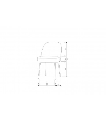 Chaise Vogue Bleu TealWOOOD by De Eekhoorn