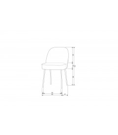 Chaise Vogue Bleu TealWOOOD by De Eekhoorn Chaise Vogue Bleu TealWOOOD by De Eekhoorn