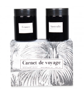 Coffret de 2 bougies figuier et orchidée