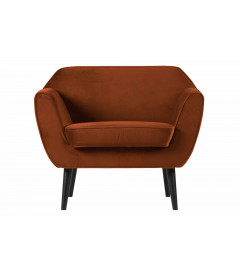 Fauteuil Rocco velours rouilleWOOOD by De Eekhoorn Fauteuil Rocco velours rouilleWOOOD by De Eekhoorn