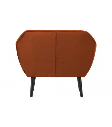 Fauteuil Rocco velours rouilleWOOOD by De Eekhoorn
