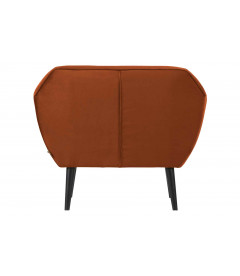 Fauteuil Rocco velours rouilleWOOOD by De Eekhoorn Fauteuil Rocco velours rouilleWOOOD by De Eekhoorn