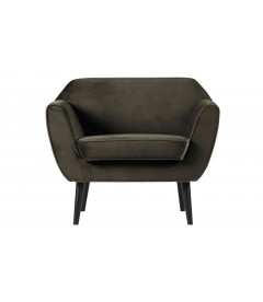 Fauteuil Rocco velours vert chaudWOOOD by De Eekhoorn Fauteuil Rocco velours vert chaudWOOOD by De Eekhoorn