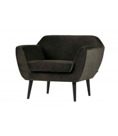 Fauteuil Rocco velours vert chaudWOOOD by De Eekhoorn Fauteuil Rocco velours vert chaudWOOOD by De Eekhoorn