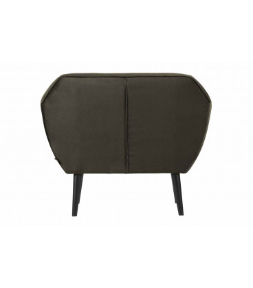 Fauteuil Rocco velours vert chaudWOOOD by De Eekhoorn